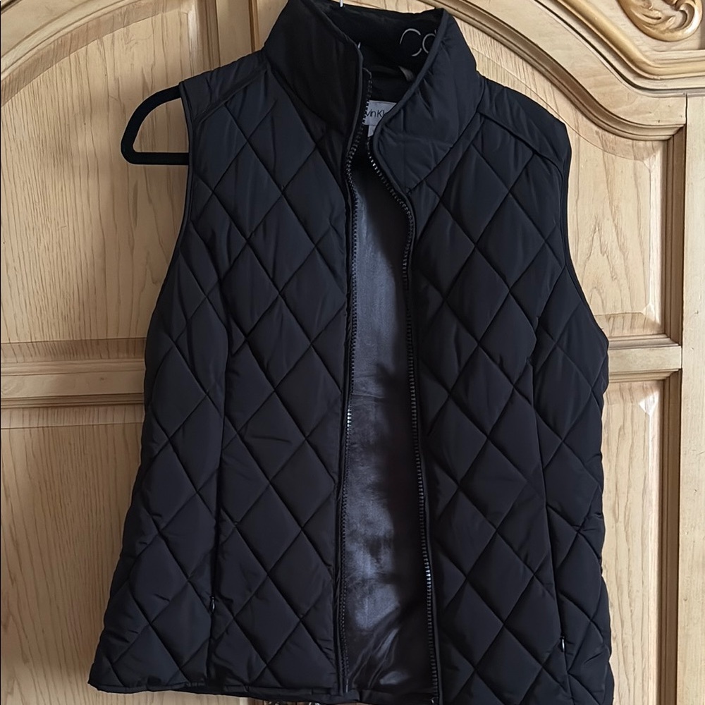 Black Quilted Vest Calvin Klein
